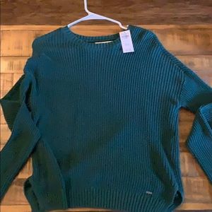 Hunter green knitted sweater